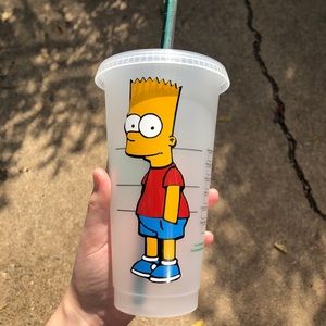 Bart Simpson π venti Starbucks reusable cup